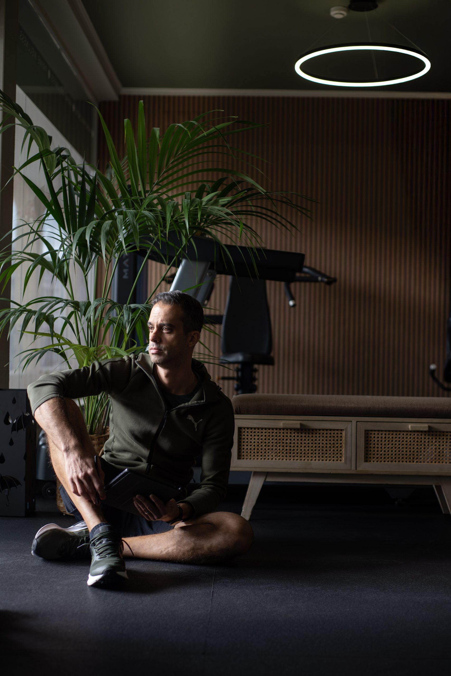 personal trainer João Martins a orientar treino personalizado no Algarve