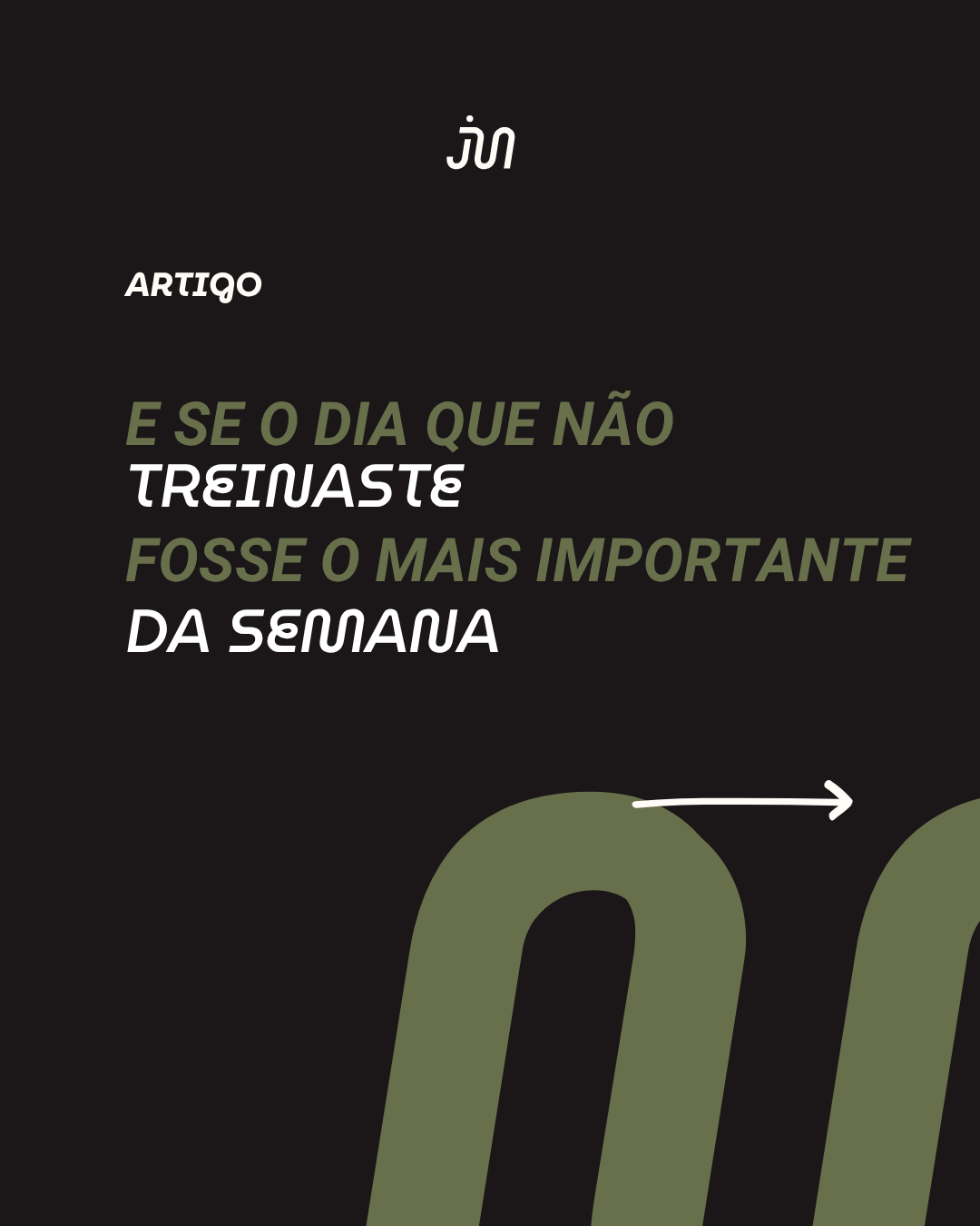 o treino e o descanso